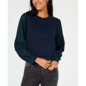 7 Sisters XS Navy Long Sleeve Sweatshirt 5AI42